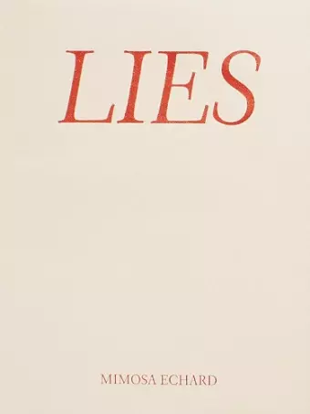 Mimosa Echard: Lies cover