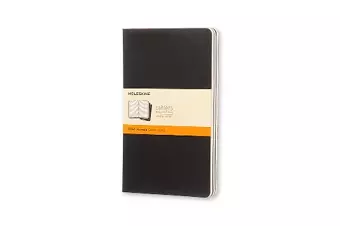 Moleskine Ruled Cahier L - Black Cover (3 Set) cover