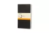 Moleskine Ruled Cahier L - Black Cover (3 Set) cover