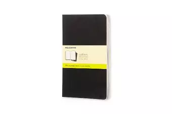 Moleskine Plain Cahier L - Black Cover (3 Set) cover