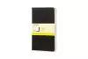 Moleskine Plain Cahier L - Black Cover (3 Set) cover