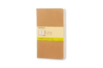 Moleskine Plain Cahier L - Kraft Cover (3 Set) cover