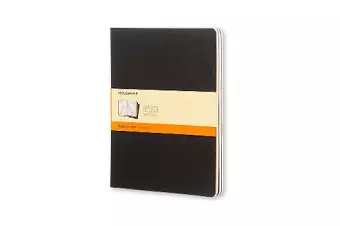 Moleskine Ruled Cahier Xl - Black Cover (3 Set) cover