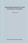 Extraterritoriality in the Matters of Antitrust cover