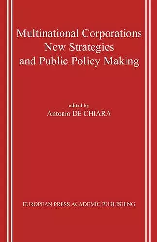 Multinational Corporations. New Strategies and Public Policy Making. cover