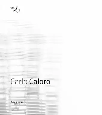Carlo Caloro: Art/13 cover