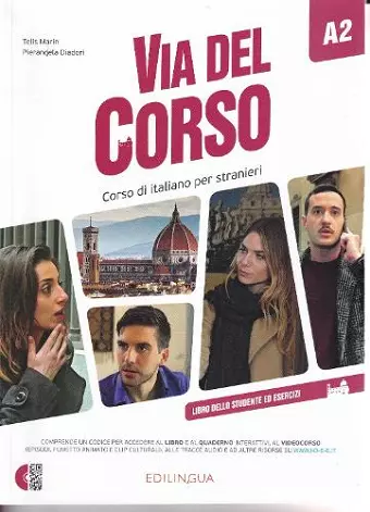 Via del Corso A2 - Libro dello studente ed esercizi (+ Audio + Video) cover