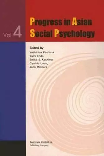 Progress in Asian Social Psychology v. 4 cover