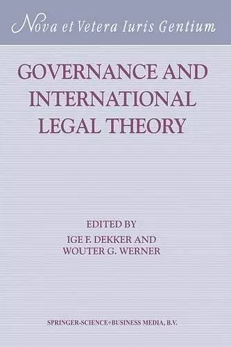 Governance and International Legal Theory cover