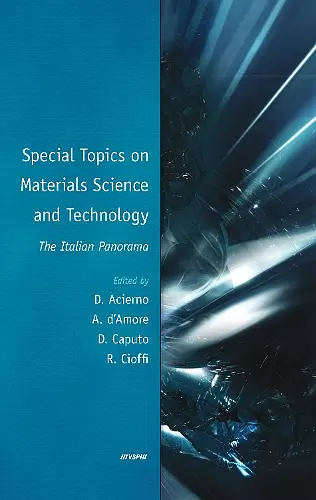 Special Topics on Materials Science and Technology - The Italian Panorama cover