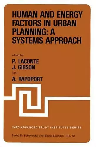 Human and Energy Factors in Urban Planning: A Systems Approach cover