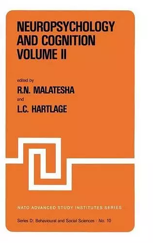 Neuropsychology and Cognition — Volume I / Volume II cover