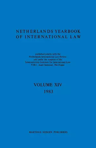 Netherlands Yearbook of International Law 1983 cover