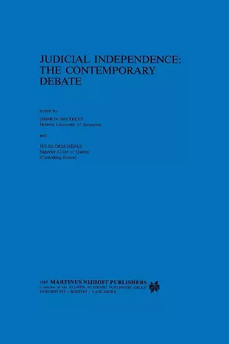 Judicial Independence:The Contemporary Debate cover