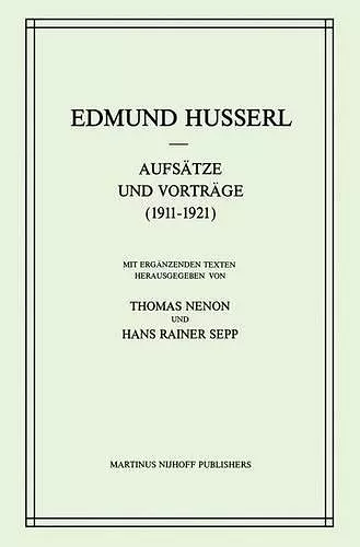 Aufsätze und Vorträge (1911–1921) cover