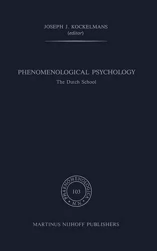 Phenomenological Psychology cover