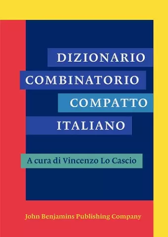 Dizionario Combinatorio Compatto Italiano cover