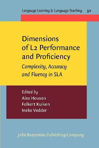 Dimensions of L2 Performance and Proficiency cover