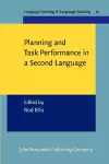 Planning and Task Performance in a Second Language cover