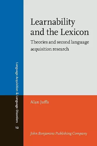 Learnability and the Lexicon cover