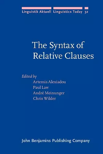 The Syntax of Relative Clauses cover