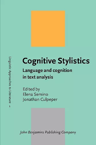 Cognitive Stylistics cover