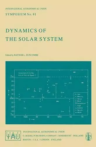 Dynamics of the Solar System cover