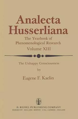 The Unhappy Consciousness cover