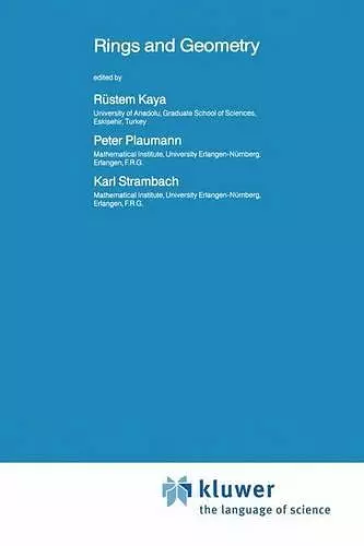 Rings and Geometry cover