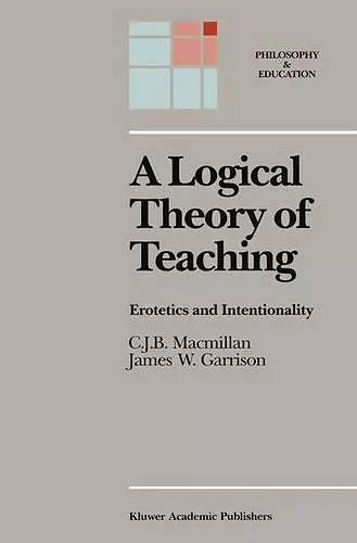 A Logical Theory of Teaching cover