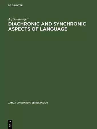 Diachronic and Synchronic Aspects of Language cover
