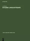 Études linguistiques cover