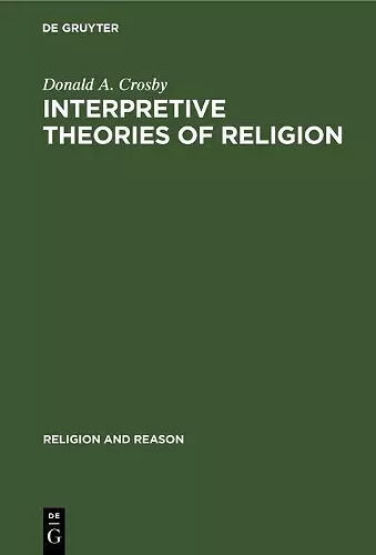Interpretive Theories of Religion cover