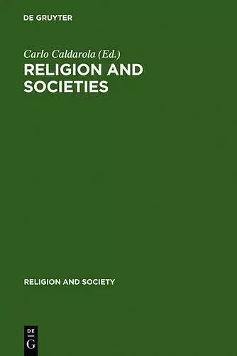 Religion and Societies cover