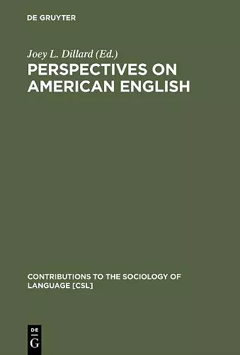 Perspectives on American English cover