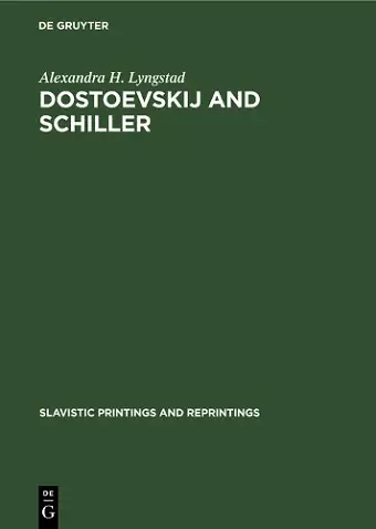 Dostoevskij and Schiller cover