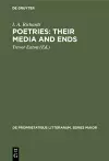 Poetries: Their Media and Ends cover