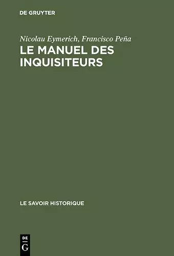 Le manuel des inquisiteurs cover