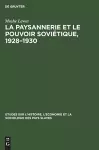 La paysannerie et le pouvoir soviétique, 1928-1930 cover