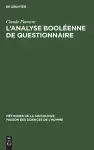 L'analyse booléenne de questionnaire cover