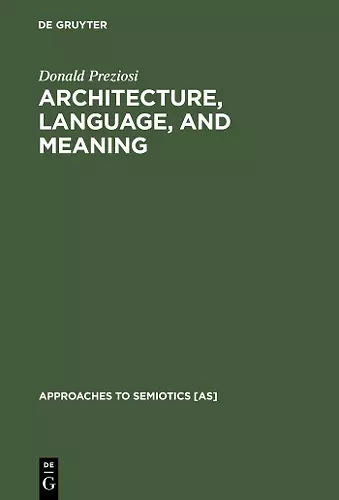 Architecture, Language, and Meaning cover