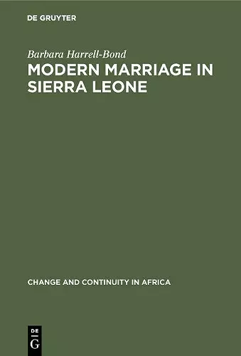 Modern Marriage in Sierra Leone cover