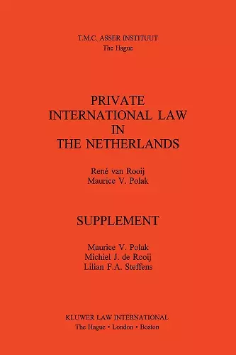 Private International Law in The Netherlands cover