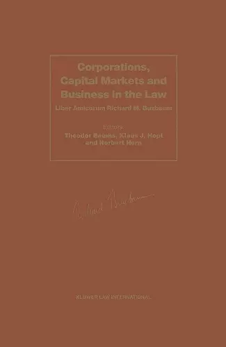 Corporations, Capital Markets ad Business in the Law cover