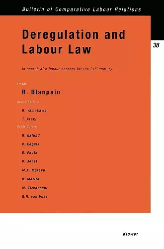 Deregulation and Labour Law: In Search of a Labour Concept for the 21st Century cover