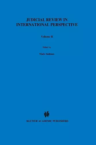 Judicial Review in International Perspective cover