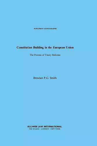 Constitution Building in the European Union cover