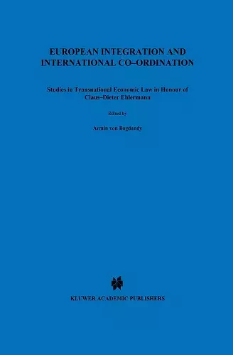 European Integration and International Co-ordination cover