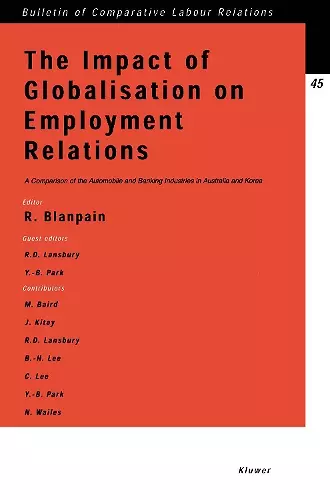 The Impact of Globalisation on Employment Relations cover