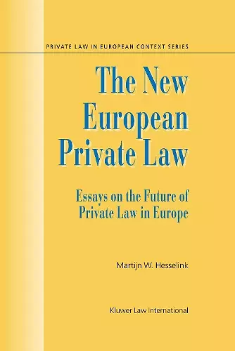 The New European Private Law cover